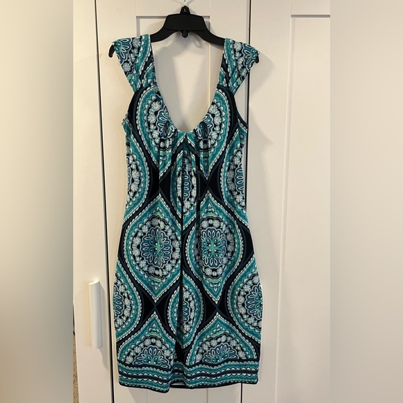 Gently Used London Times Sleeveless Dress Size 10 - Picture 2 of 4